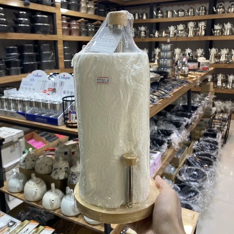 جا دستمالی رولی بامبو آشپزخانه برند لونا