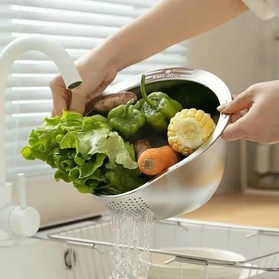 آبکش لگن دوکار استیل